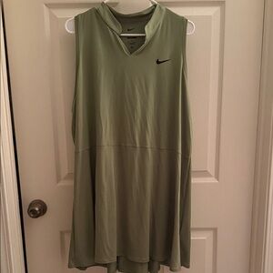 Nike Women's Olive Sleeveless Tennis Dress